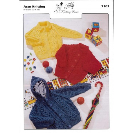 Aran Knitting Pattern 7161 10 Per Pack - Click Image to Close